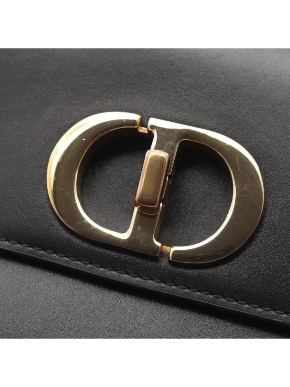 Dior Shoulder Bag 30 Montaigne Avenue Black Leather 30 Small